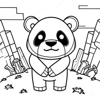 Pagina Para Colorear De Panda De Minecraft 65320-53971