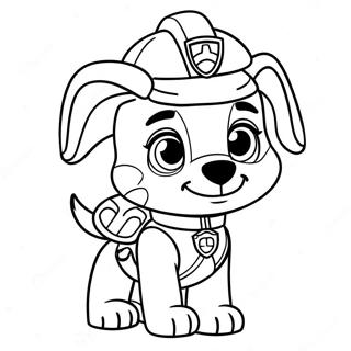 Pagina Para Colorear De Tracker De Paw Patrol 65370-54019