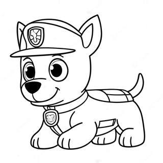 Pagina Para Colorear De Tracker De Paw Patrol 65370-54020