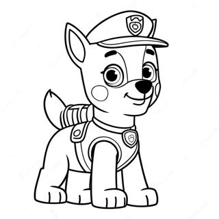 Pagina Para Colorear De Tracker De Paw Patrol Aventurero 65371-54038