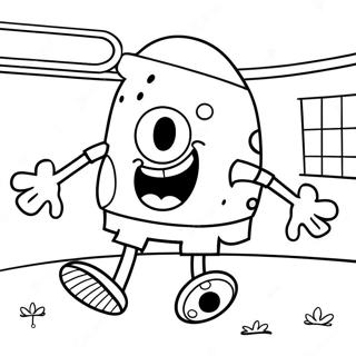 Pagina Para Colorear De Spongebob Jugando Al Futbol 65540-54142