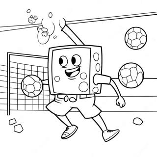 Pagina Para Colorear De Spongebob Jugando Al Futbol 65540-54144