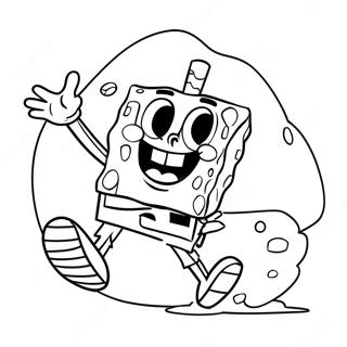 Pagina Para Colorear De Spongebob Pateando El Balon 65541-54146