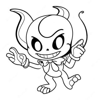 Demonio De Tinta Bendy Páginas Para Colorear