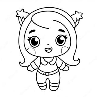 Kawaii Chibi Páginas Para Colorear