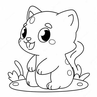 Pagina Para Colorear De Un Lindo Animal Kawaii Chibi 65591-54199