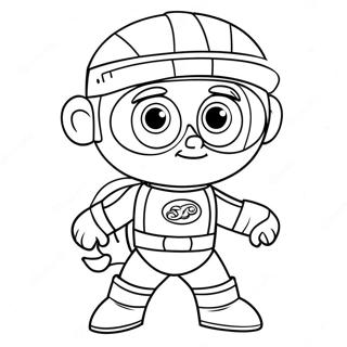 Pagina Para Colorear Super Why 6564-5338