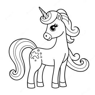 Pagina Para Colorear De Unicornio Navideno Colorido De Lisa Frank 65651-54240