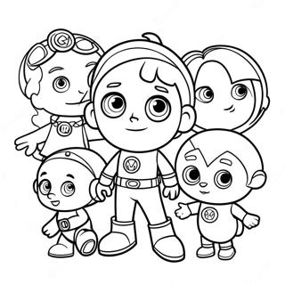 Pagina Para Colorear De Super Why Y Amigos 6565-5342