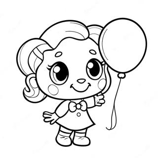 Pagina Para Colorear De Molly Con Un Globo Colorido 65721-57731