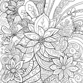 Pagina Para Colorear De Patrones Zentangle Navidenos 65740-54300