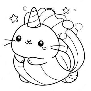 Pagina Para Colorear De Pusheen Sirena 65760-54314