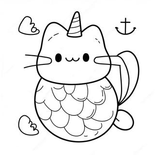 Pagina Para Colorear De Pusheen Sirena 65760-54315