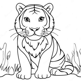 Pagina Para Colorear De Tigre De Bengala 65790-54347