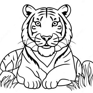 Pagina Para Colorear De Tigre De Bengala 65790-54348