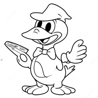 Pato Donald Halloween Páginas Para Colorear