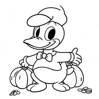 Pagina Para Colorear De Pato Donald En Halloween 65820-54382