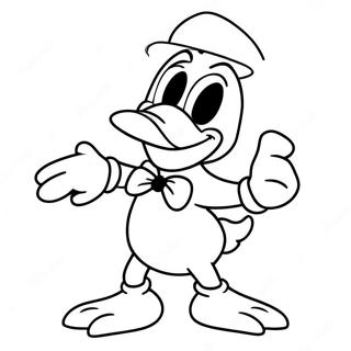 Pagina Para Colorear De Pato Donald Espeluznante En Disfraz 65821-54370