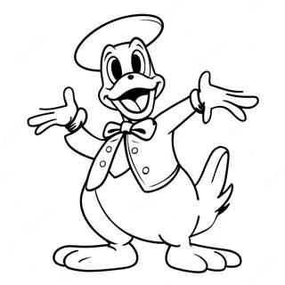 Pagina Para Colorear De Pato Donald Espeluznante En Disfraz 65821-54372