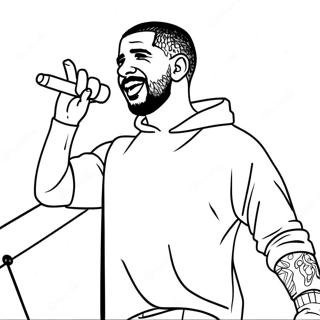 Pagina Para Colorear De Drake Cantando En El Escenario 6595-5365