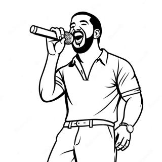 Pagina Para Colorear De Drake Cantando En El Escenario 6595-5366