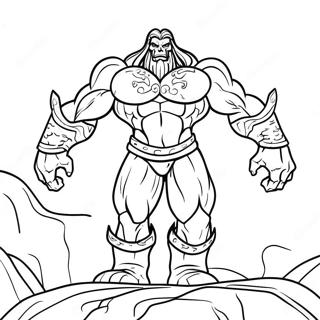 Pagina Para Colorear Del Poderoso Titan Oscuro En Batalla 65961-54504