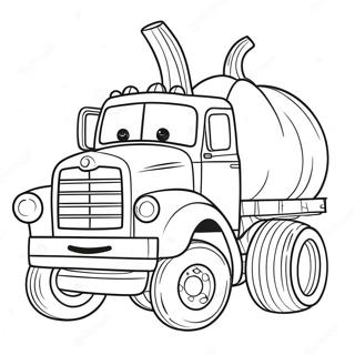 Pagina Para Colorear De Un Camion De Calabaza 65970-54487