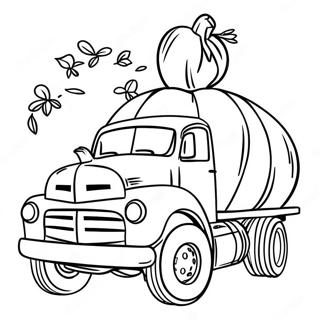 Pagina Para Colorear De Un Camion De Calabaza 65970-54488