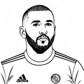 Benzema Páginas Para Colorear