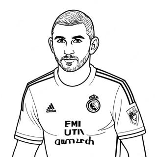 Pagina Para Colorear De Benzema 66010-54527