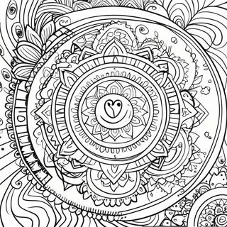 Pagina Para Colorear De Mandala De Chakra Psicodelico 66070-54564