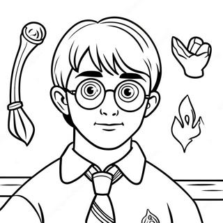 Harry Potter Y La Piedra Filosofal Páginas Para Colorear