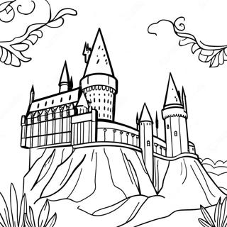 Pagina Para Colorear Del Castillo De Hogwarts 66091-54585