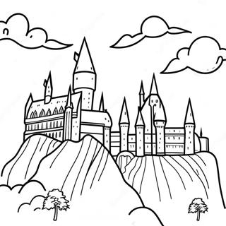 Pagina Para Colorear Del Castillo De Hogwarts 66091-54586