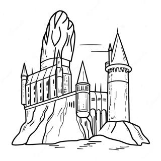 Pagina Para Colorear Del Castillo De Hogwarts 66091-54587