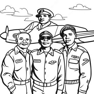 Pagina Para Colorear De Los Aviadores De Tuskegee 66140-54630