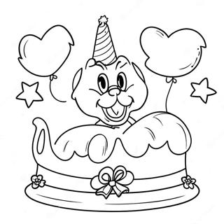 Pagina Para Colorear De Cumpleanos Feliz De Disney 66250-54724