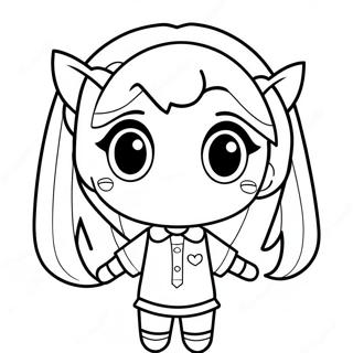 Pagina Para Colorear De Estilo Chibi De Yandere Simulator 66341-54789