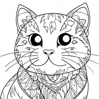 Pagina Para Colorear De Gato Descarado Con Actitud 66381-54843