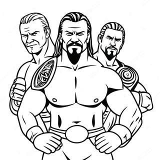 Pagina Para Colorear De Superestrellas De Wwe En Accion 66411-54850