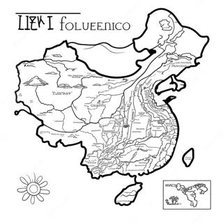 Pagina Para Colorear Del Mapa De Taiwan 66420-54847