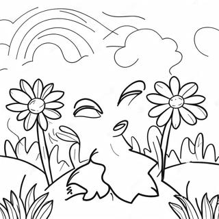 Pagina Para Colorear De Jardin De Flores De Primavera 6654-5410