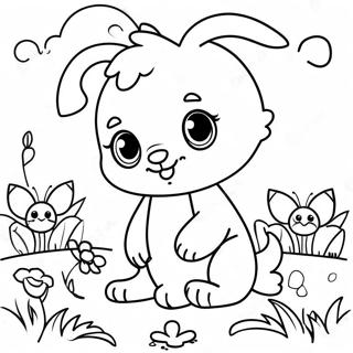 Pagina Para Colorear De Lindos Animales Bebes En Primavera 6655-5416