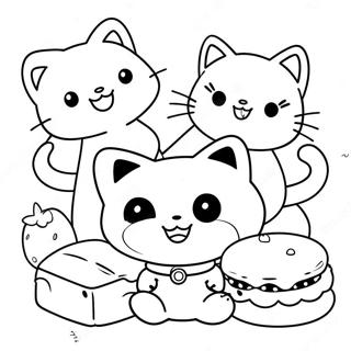 Pagina Para Colorear De Chococat Con Amigos 6665-5421