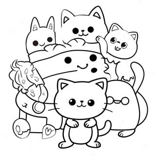 Pagina Para Colorear De Chococat Con Amigos 6665-5422