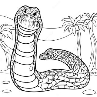 Titanoboa Páginas Para Colorear