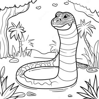 Titanoboa Páginas Para Colorear