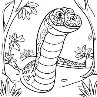 Pagina Para Colorear Titanoboa En La Selva 66671-55050