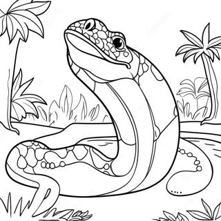 Pagina Para Colorear Titanoboa En La Selva 66671-55051