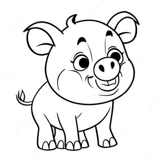 Pagina Para Colorear De Porky El Cerdito 66830-55178